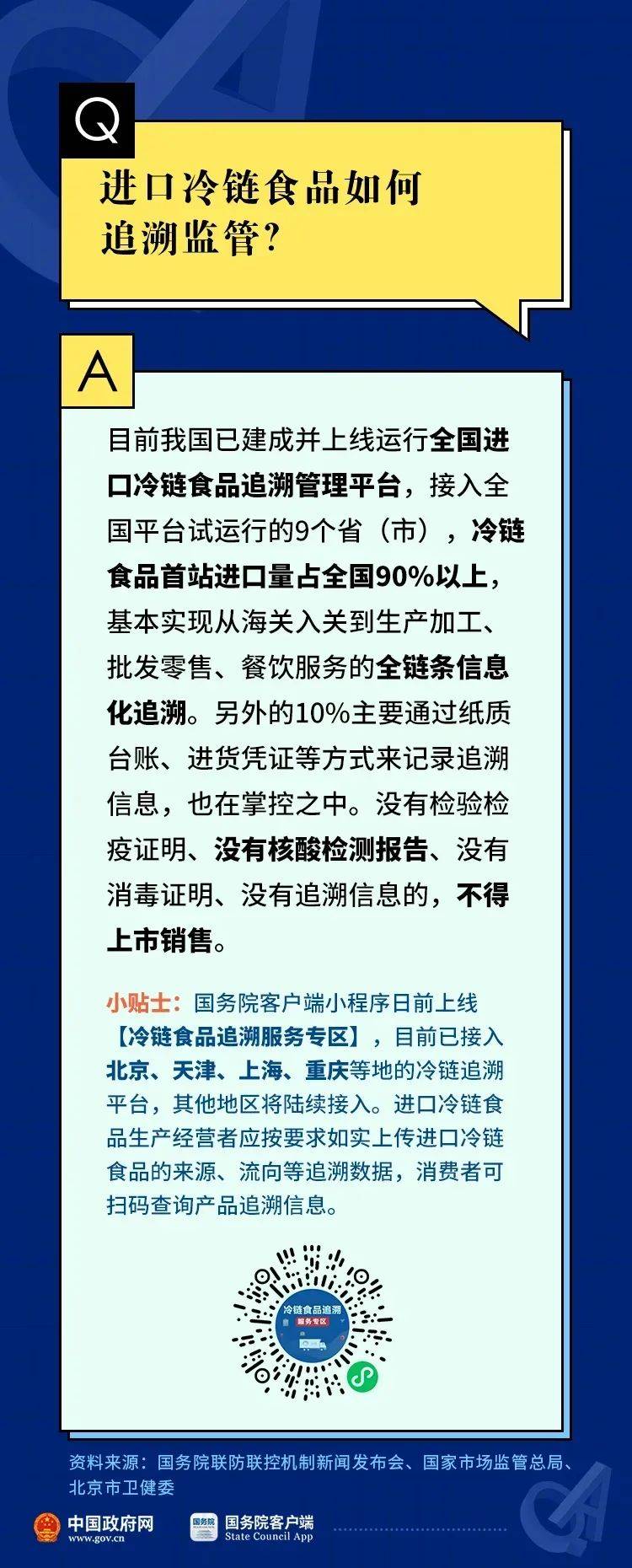 进口冷链食品最新通告，加强监管，保障安全