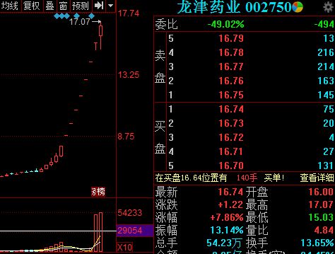 龙津药业股票最新价格动态分析